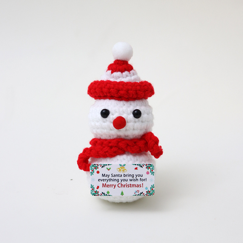 Set Di Miniature Natalizie All'uncinetto Fatte A Mano: Regalo Festivo Per Bambini, Insegnanti E Colleghi, Decorazioni Natalizie E Pensierini Da Mettere Nella Calza Di Natale. - mymoonlampit