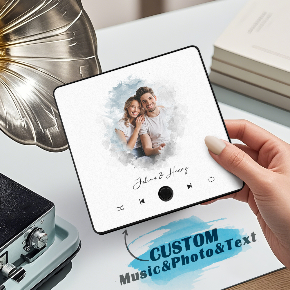 Magnete Per Frigorifero Con Album Personalizzato Il Magnete Per Frigorifero Con Musica Personalizzata Può Riprodurre Brani E Regolare Il Volume - mymoonlampit