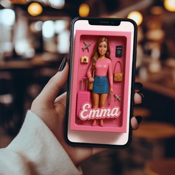 Ritratto Di Action Figure In Stile Bambola Personalizzato, Grafica Personalizzata Per Scatole Di Giocattoli, Kit Di Partenza Personalizzato, Grafica Personalizzata Per Action Figure, Regalo Di Tendenza Per Action Figure - mymoonlampit