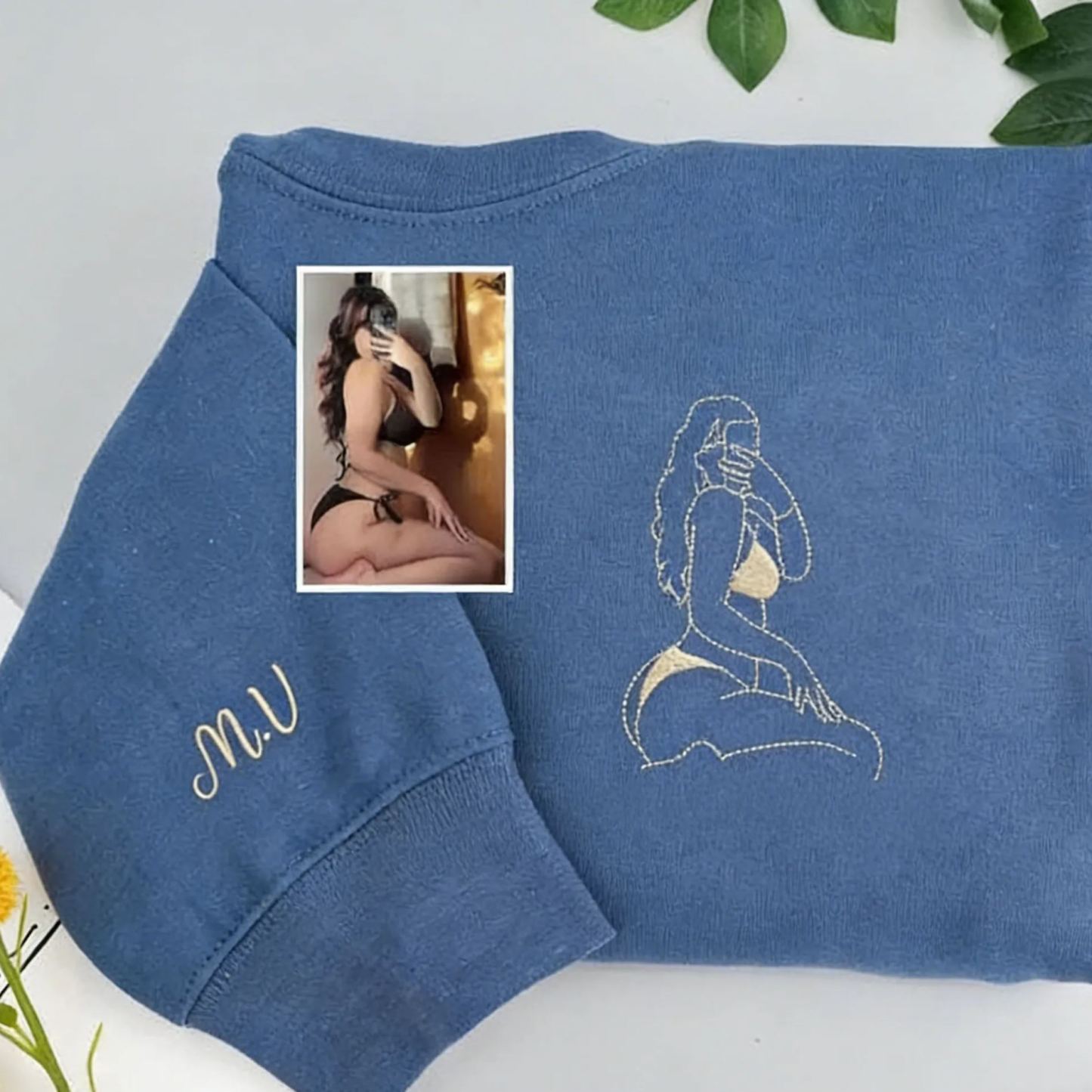 Felpa Con Cappuccio Ricamata Personalizzata Piccante - Regalo Romantico Per L'anniversario - mymoonlampit