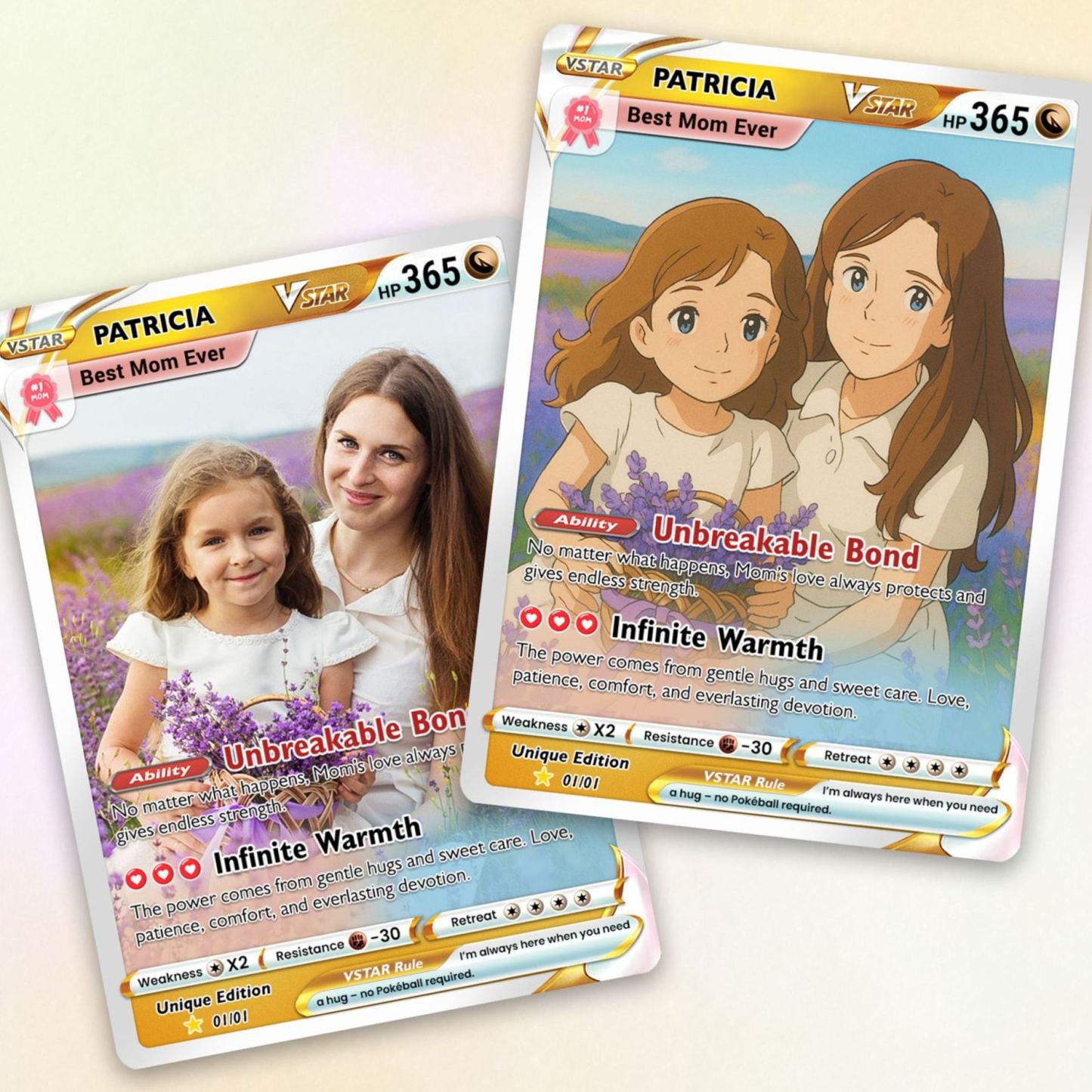 Biglietto Personalizzato Ispirato Per La Mamma, Festa Della Mamma, Biglietto Personalizzato Per La Mamma, Regalo Personalizzabile - mymoonlampit