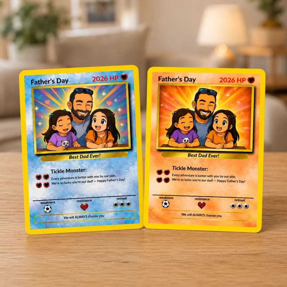 Biglietto Personalizzato Per La Festa Del Papà - Regalo Per Papà Biglietto Allenatore - Regalo Personalizzato Per La Festa Del Papà Regalo Fotografico Per Papà - mymoonlampit