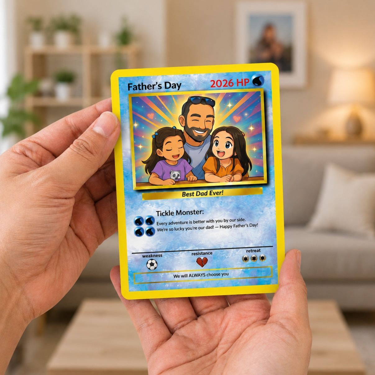 Biglietto Personalizzato Per La Festa Del Papà - Regalo Per Papà Biglietto Allenatore - Regalo Personalizzato Per La Festa Del Papà Regalo Fotografico Per Papà - mymoonlampit