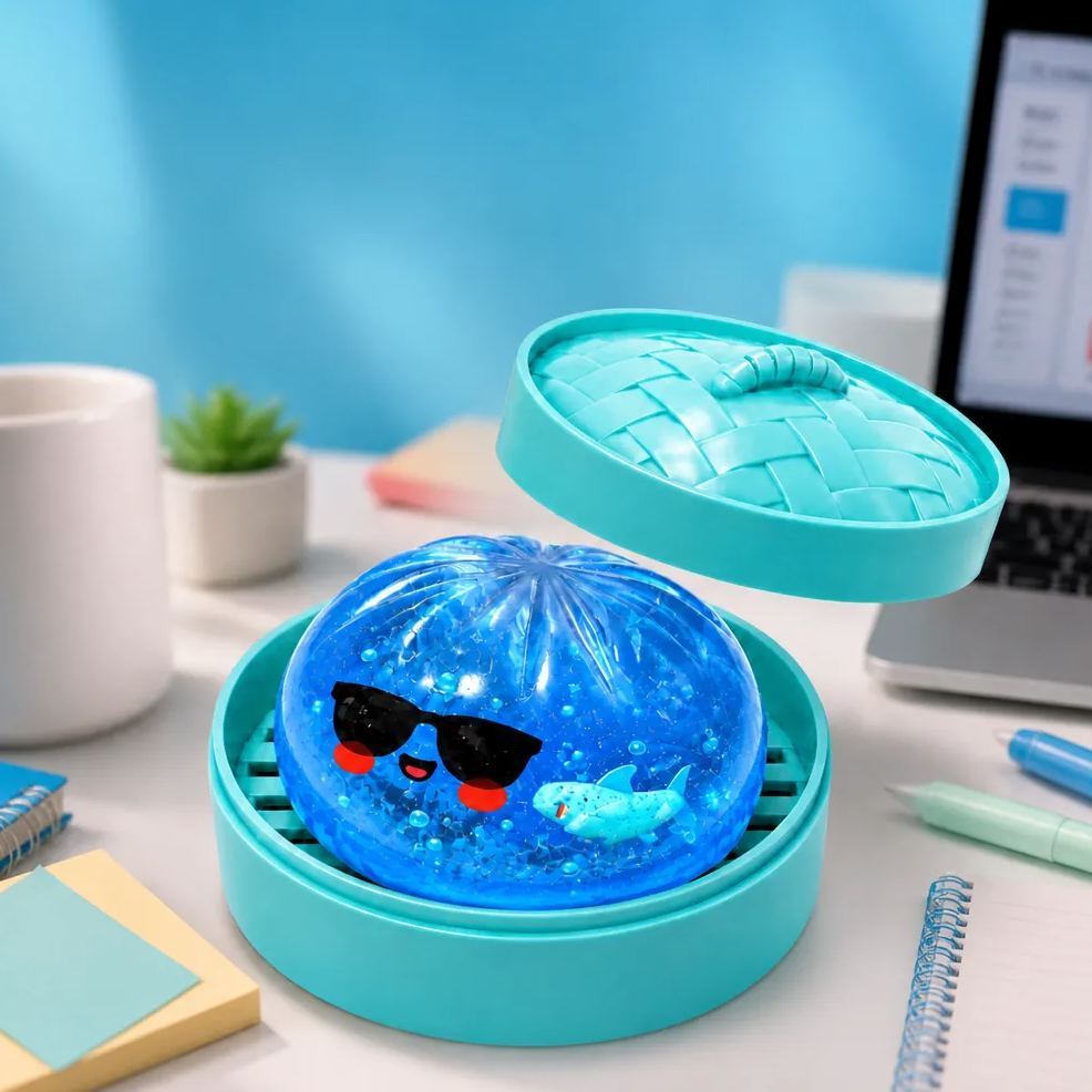Giocattolo Squishy Con Panino Con Squalo Oceanico – Morbido Giocattolo Da Spremere Per Alleviare Lo Stress A Crescita Lenta, Simpatico Regalo Elastico E Sensoriale - mymoonlampit