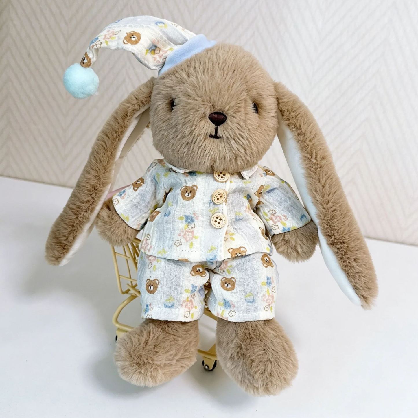 Peluche Coniglietto Personalizzato, Giocattolo Coniglio Personalizzato Per Bambino, Animale Farcito Per L'asilo Nido, Regalo Per La Doccia Per Bambini - mymoonlampit