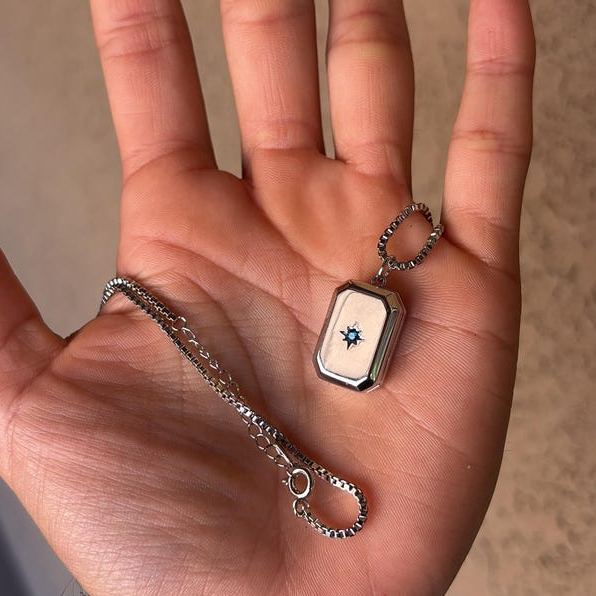 Collana Con Medaglione Personalizzato Con Foto, Collana Di Pietre Portafortuna, Regalo Da Damigella D'onore, Regalo Da Uomo, Gioielli Commemorativi, Regalo Di Compleanno, Regalo Per La Festa Del Papà - mymoonlampit