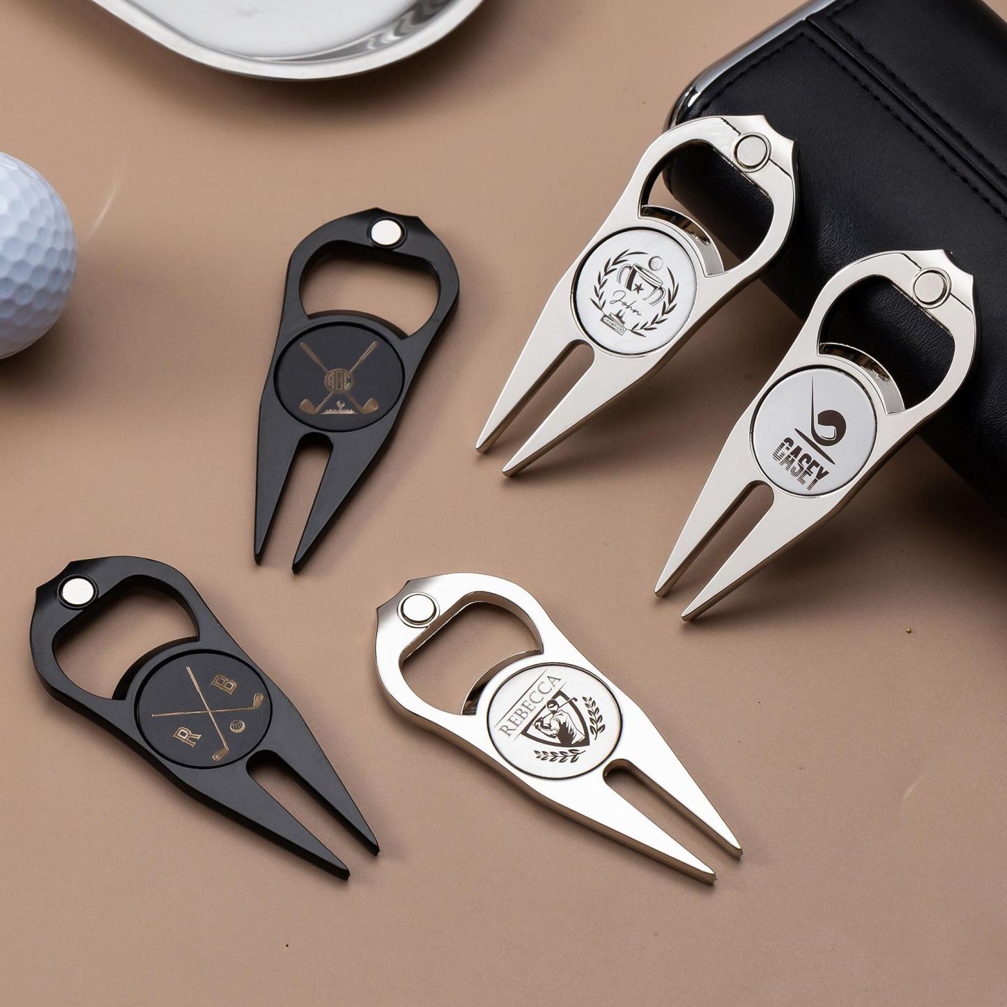 Strumento Divot Da Golf Inciso Personalizzato, Regalo Marcatore Magnetico Personalizzato Per Pallina Da Golf, Apribottiglie Inciso Per Regalo Testimone Dello Sposo, Regalo Per Papà - mymoonlampit