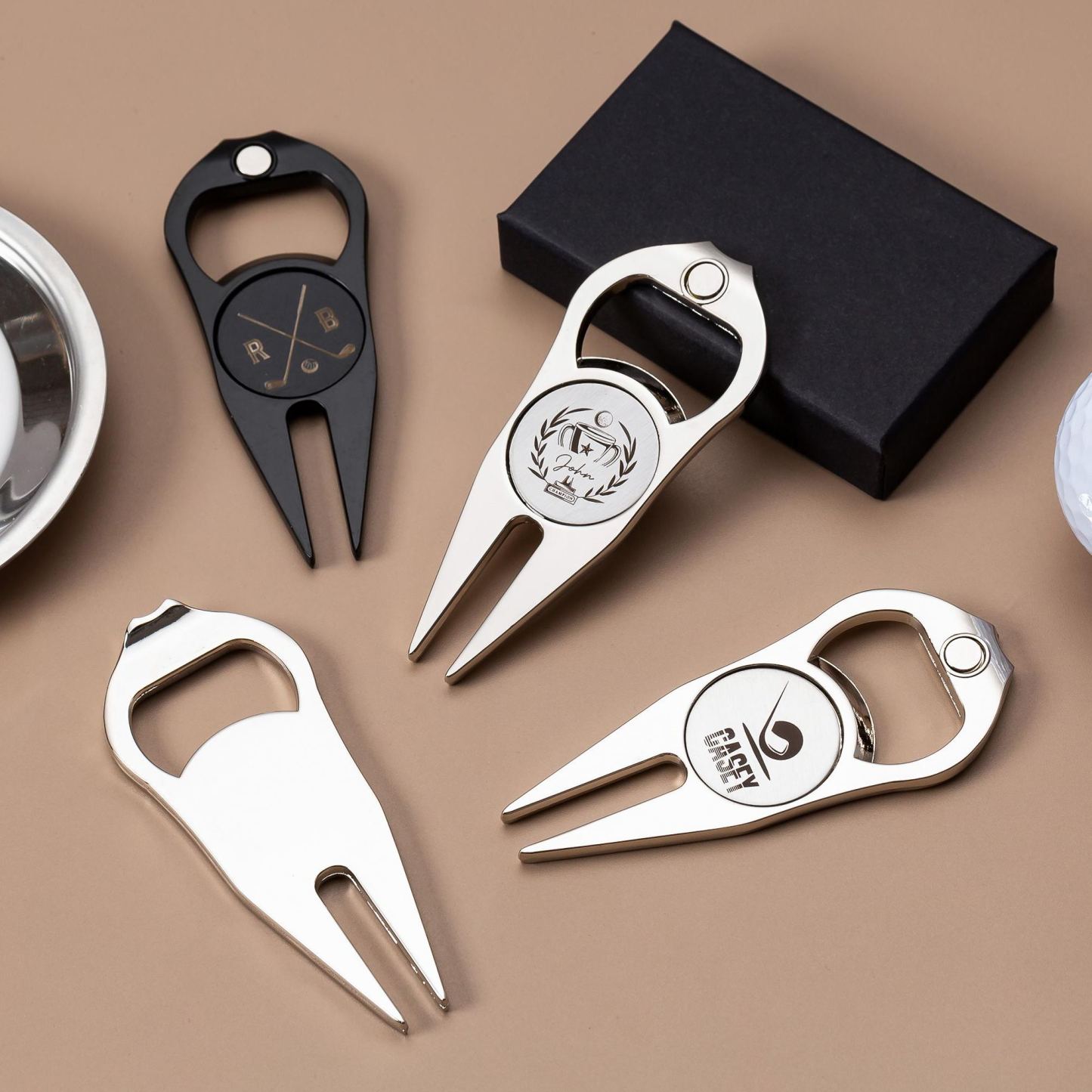 Strumento Divot Da Golf Inciso Personalizzato, Regalo Marcatore Magnetico Personalizzato Per Pallina Da Golf, Apribottiglie Inciso Per Regalo Testimone Dello Sposo, Regalo Per Papà - mymoonlampit
