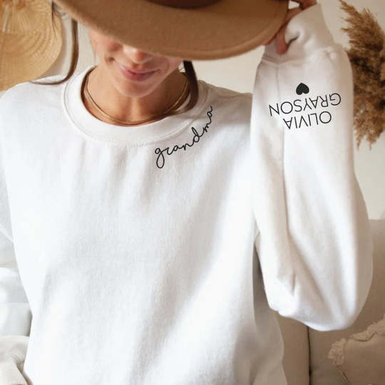 Felpa Personalizzata Con Scritta 'mama' Per La Festa Della Mamma - mymoonlampit