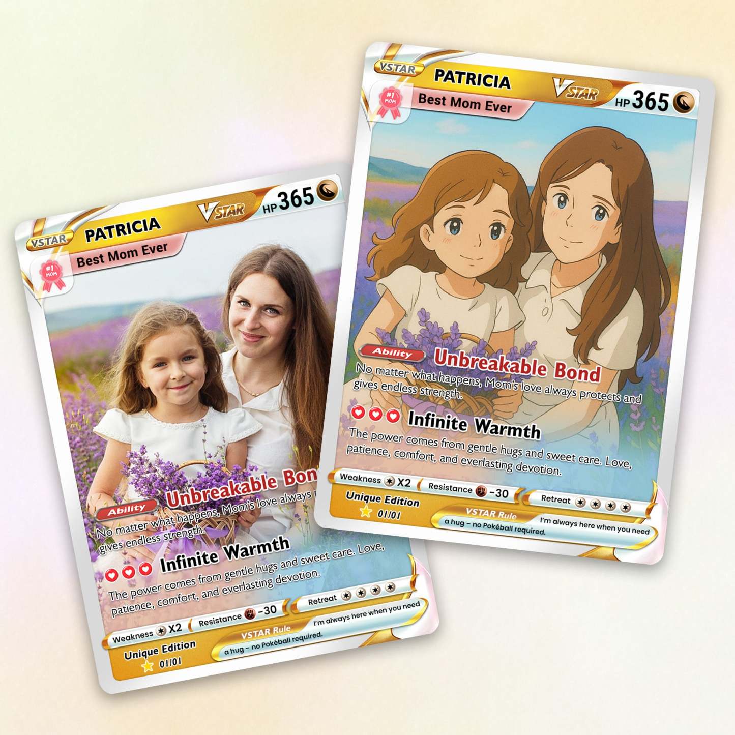 Biglietto Personalizzato Ispirato Per La Mamma, Festa Della Mamma, Biglietto Personalizzato Per La Mamma, Regalo Personalizzabile - mymoonlampit