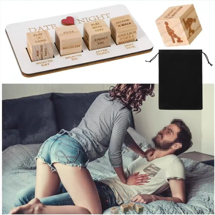 Dadi In Legno Per Data E Notte Gioco Di Dadi Per Coppie Impertinenti Per Lui Kit Di Dadi Per Coppie Portatili Divertenti Per Adulti Donne Uomini Marito Fidanzata Fidanzato San Valentino Sposa Matrimonio Addio Al Nubilato - mymoonlampit