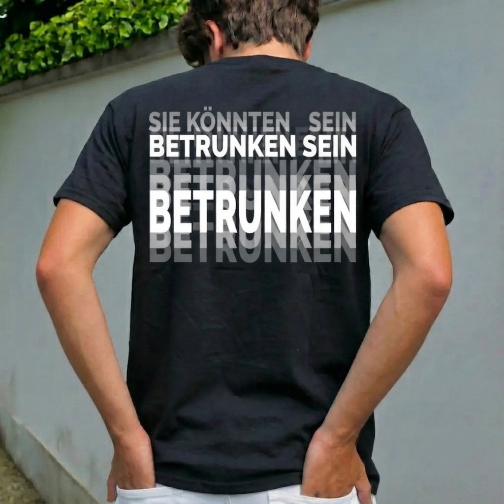 Auf Der Rückseite Ist „You Might Be Drunk Shirt“ Gedruckt. Lustiges Trink-Humor-Unisex-T-Shirt-Geschenk