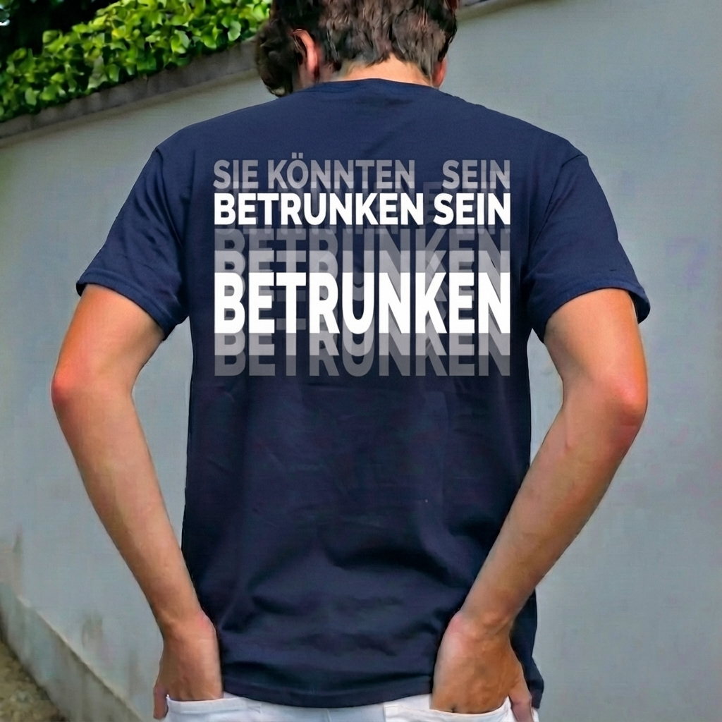 Auf Der Rückseite Ist „You Might Be Drunk Shirt“ Gedruckt. Lustiges Trink-Humor-Unisex-T-Shirt-Geschenk