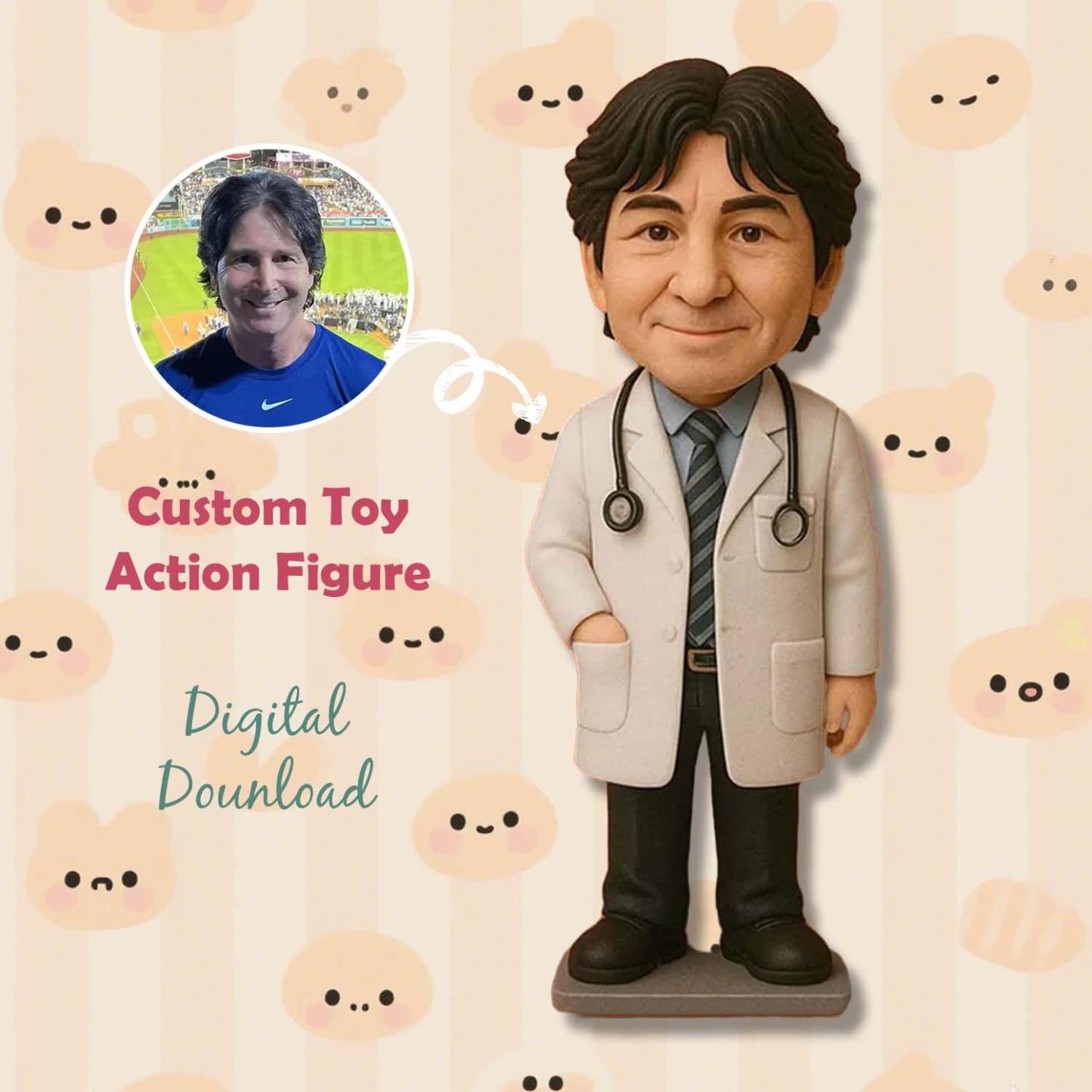 Benutzerdefinierte Actionfigur Zum Muttertag, Personalisierte Charakterfigur Aus Ai-foto, 3d-gedruckt, Perfekte Geschenke Für Mama - FotoSocken