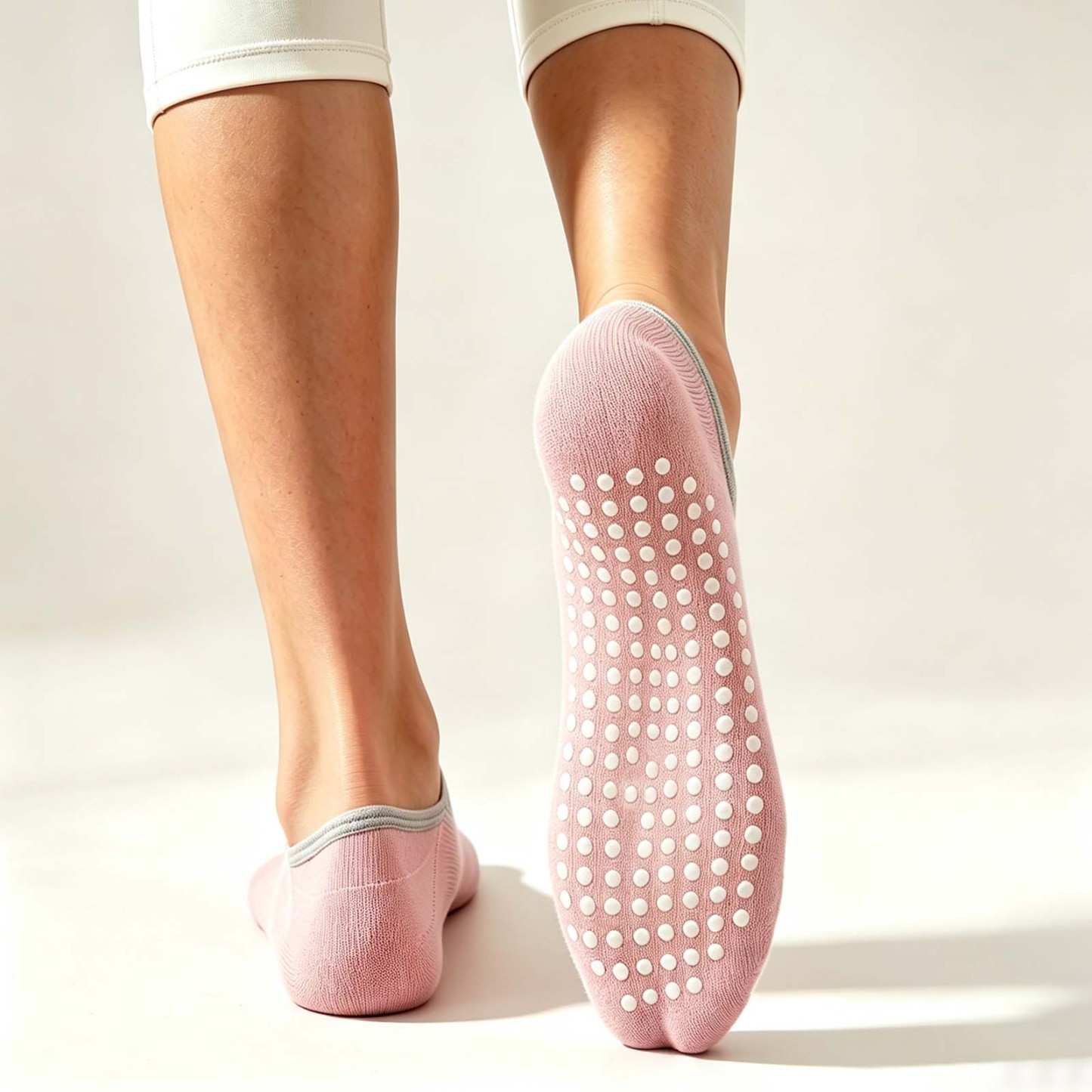 Pilates-Griffsocken Für Frauen, Yoga-Griffsocken, Rutschfeste Griffsocken, Weiche Stretch-Bodensocken - FotoSocken