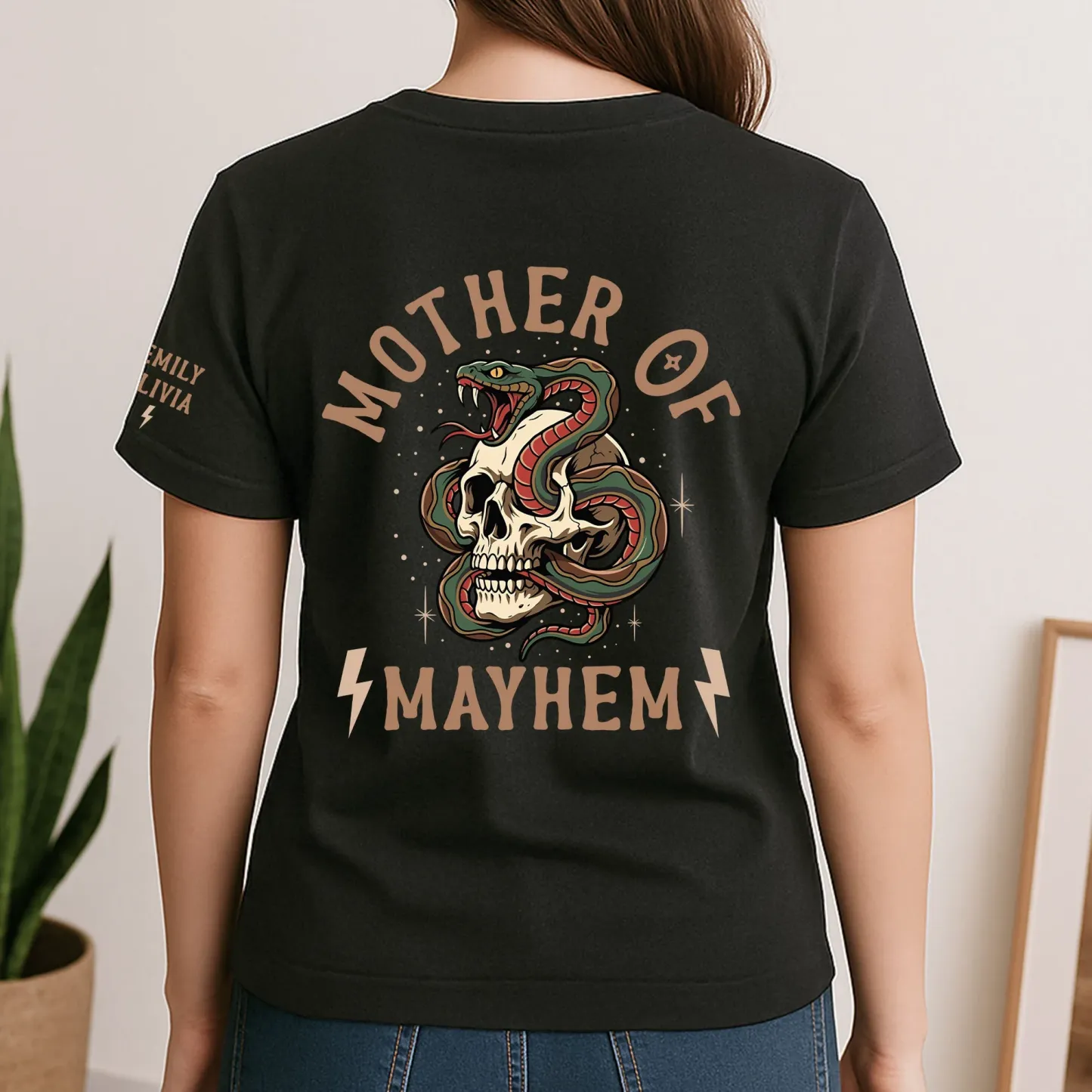 Cutsom Vatertagsgeschenk, Vater Des Chaos – Personalisiertes Shirt - FotoSocken