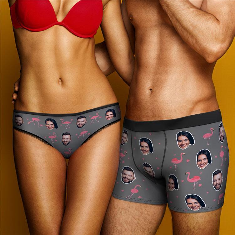 Valentinstag Geschenk Gesicht Foto Boxershorts