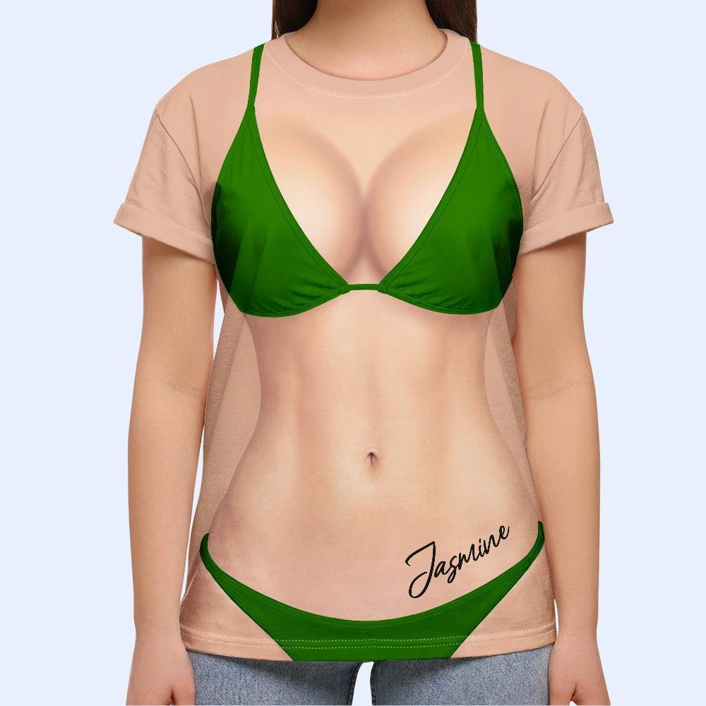 3D Sexy Body Bikini Summer - Personalized Full Print T Shirt - FotoSocken