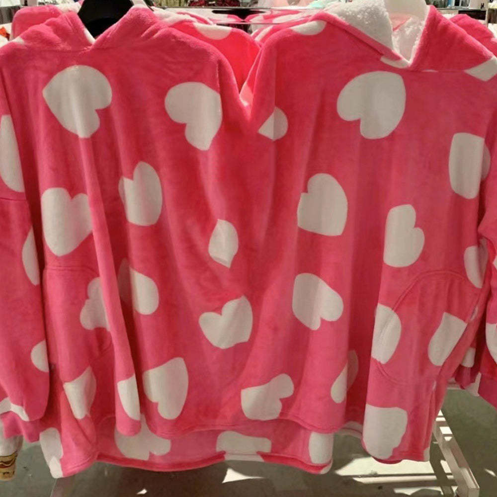 Popcorn-paar-overall-pyjama, Warme Und Intime Einteilige Loungewear-decke, Lustiges Valentinstagsgeschenk -