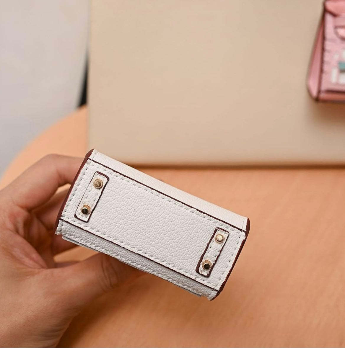 Luxe Bag Charm Mini-tasche – Geformte Airpods-hülle, Kopfhörer-schutzhülle, Geschenk Für Sie