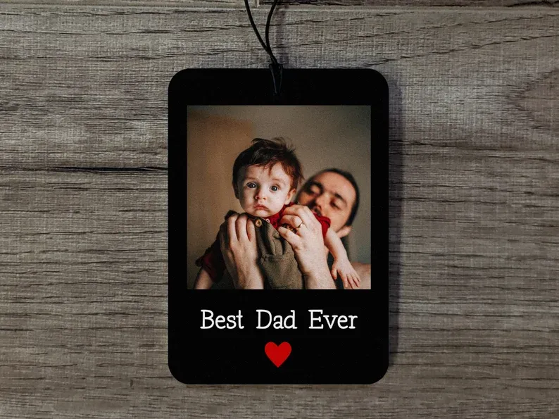 Bester Papa Aller Zeiten, Auto Lufterfrischer, Autozubehör Für Männer, Papa Foto Geschenk, Papa Geschenk, Personalisiertes Geschenk Für Ihn, Vatertagsgeschenk Für Papa