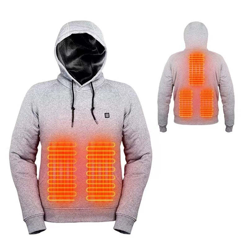 Beheizter Kapuzenpullover Für Männer Und Frauen Mit Wiederaufladbarem 10000-mah-akku, Elektrisches Unisex-heiz-sweatshirt - 