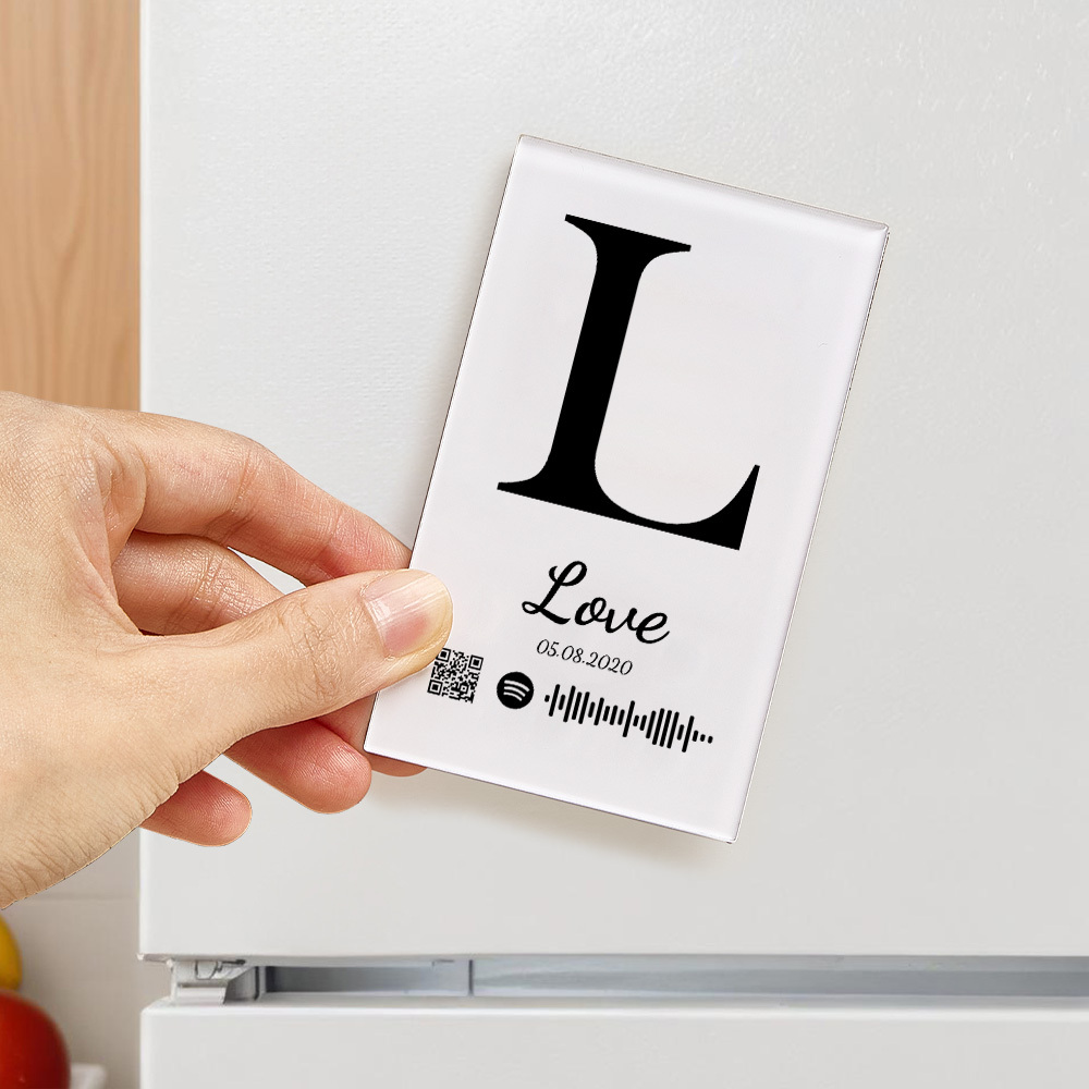 Nfc-musik-kühlschrankmagnet Aus Acryl, Individueller Musik-lied-kühlschrankmagnet, Personalisierter Musik-kühlschrankmagnet, Kann Lieder Abspielen - FotoSocken