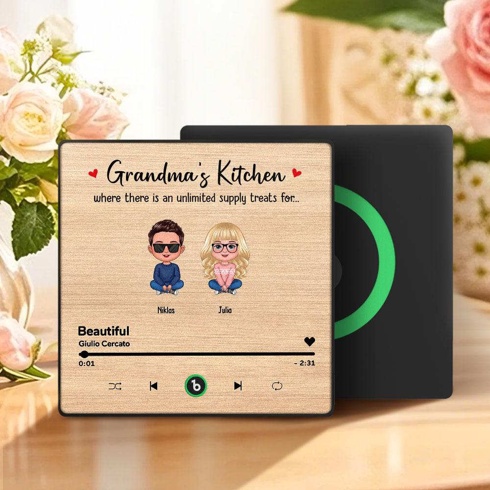 Benutzerdefinierter Musik-kühlschrankmagnet, Musik-wandfotoaufkleber Zum Muttertag, Der Musik Ohne Handy Spielt, Mehrere Stile - FotoSocken