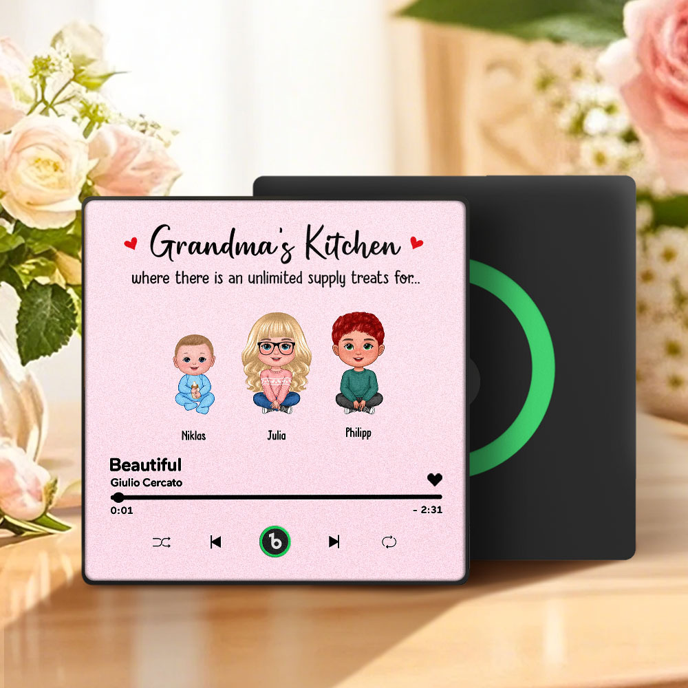 Benutzerdefinierter Musik-kühlschrankmagnet, Musik-wandfotoaufkleber Zum Muttertag, Der Musik Ohne Handy Spielt, Mehrere Stile - FotoSocken