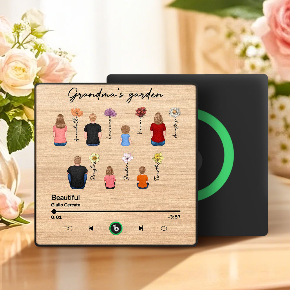 Benutzerdefinierter Musik-kühlschrankmagnet Zum Muttertag, Musik-foto-wandaufkleber, Der Musik Ohne Handy Spielt, Mehrere Stile - FotoSocken