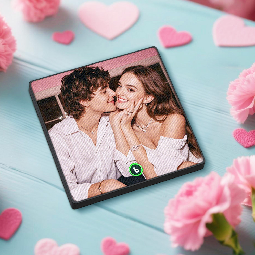 Benutzerdefinierte Musik Kühlschrank Magnet Personalisierte Foto Graviert Kalender Lenticular Geschenk - FotoSocken