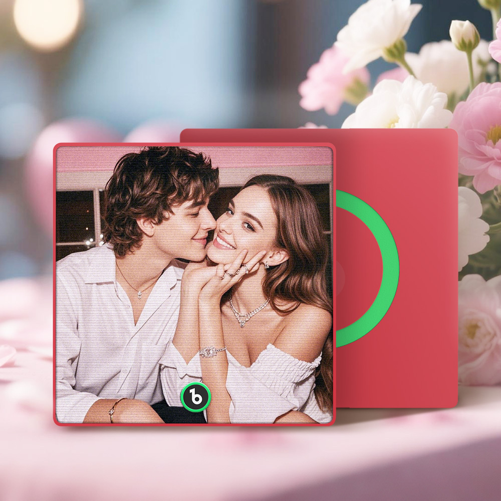 Benutzerdefinierte Musik Kühlschrank Magnet Personalisierte Foto Graviert Kalender Lenticular Geschenk - FotoSocken