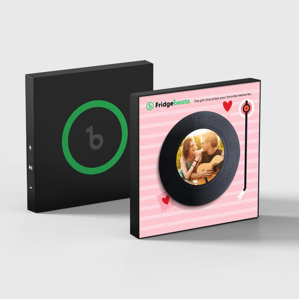 Benutzerdefinierter Musik- Und Foto-kühlschrankmagnet Zur Individuellen Gestaltung Von 1–6 Schallplatten Und Liedern