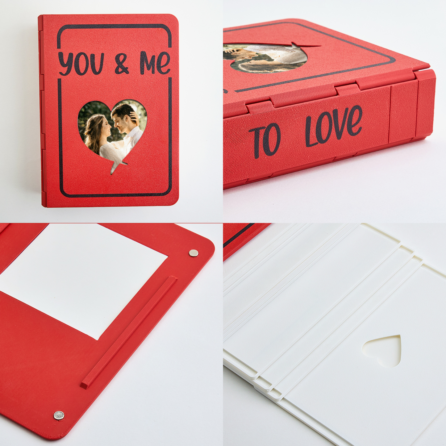 Personalisiertes Fotoalbum Mit 3D-Druck, Individuell Gestaltbaren Einbänden Und Buchrücken Sowie Erweiterbarem Design. - FotoSocken
