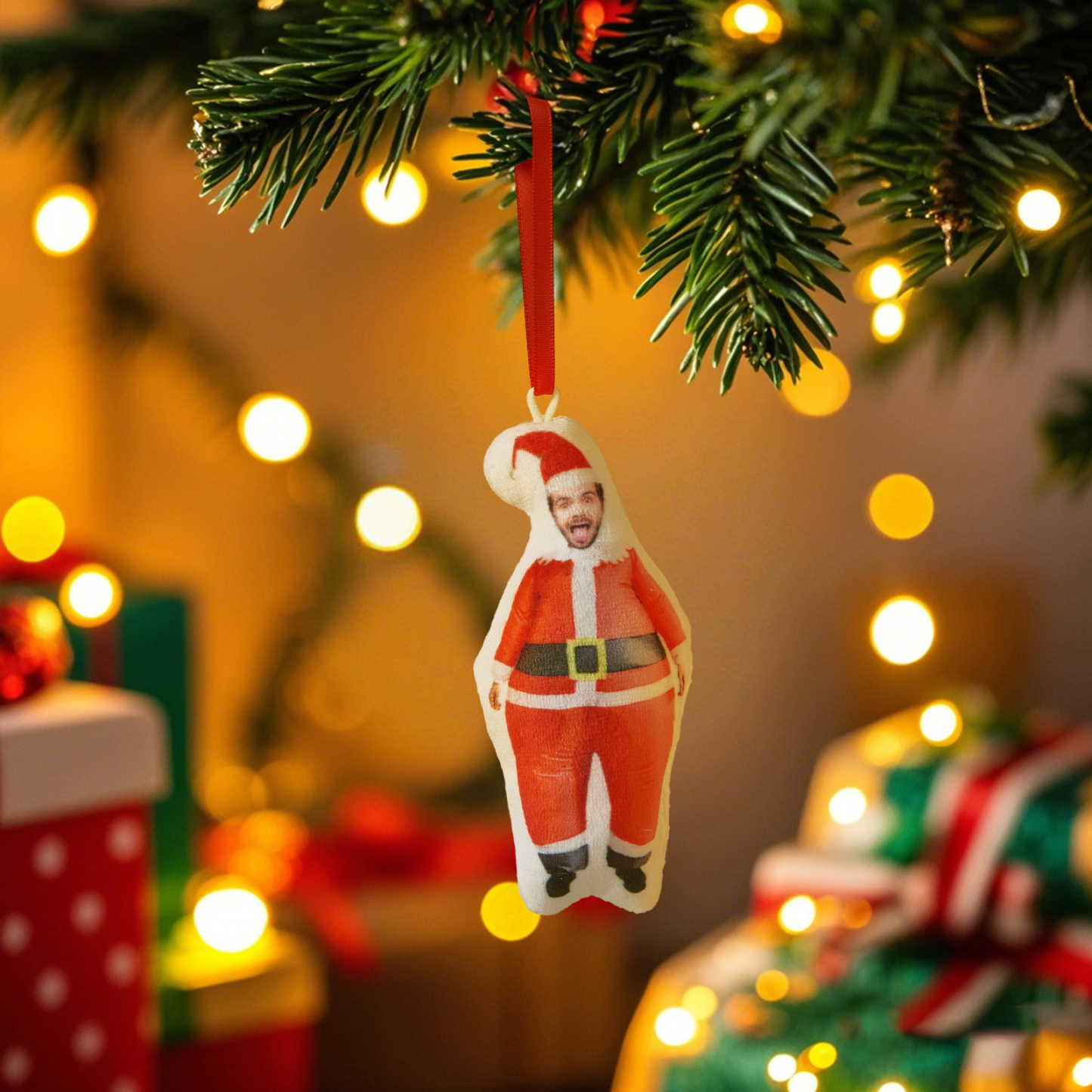 Personalisierter Foto-minime-weihnachtsbaumschmuck, Weihnachtsdekoration, Geschenk Für Familie Und Haustierliebhaber - FotoSocken