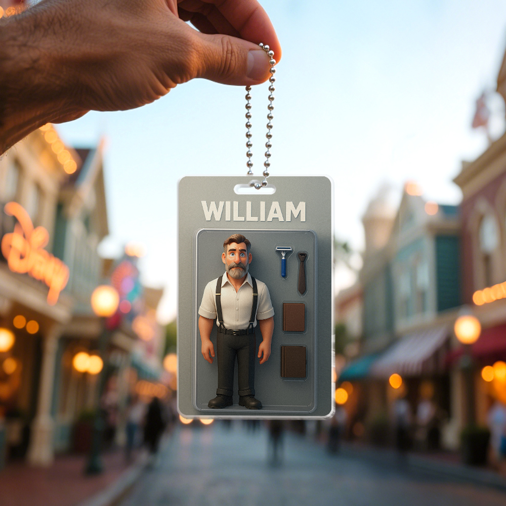 Ganzkörper-anpassbare Actionfigur-packung Verpackung Spielzeugbox-stil Kunstgeschenk Personalisierter Acryl-autoaufhänger Geschenk Für Ihn