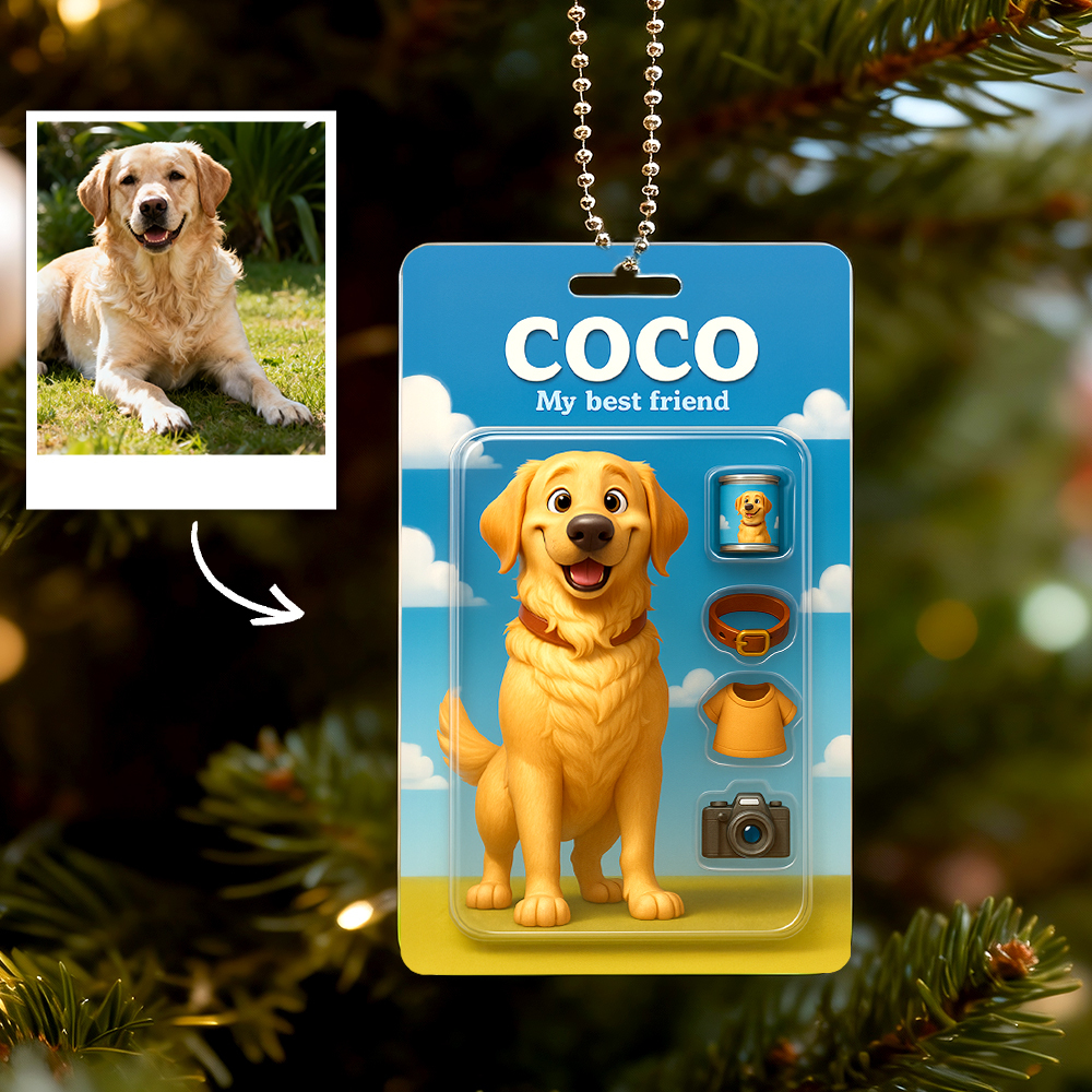 Individuell Gestaltete Actionfiguren-verpackung Im Spielzeugkisten-stil, Personalisierter Acryl-autoaufhänger, Geschenk Für Mutter, 2d-gedrucktes Flaches Design - FotoSocken