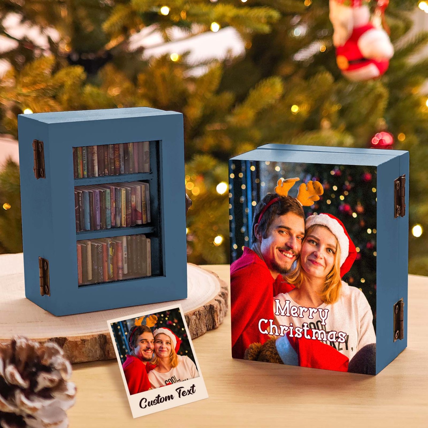 Personalisiertes Pocket Edition Angst-bücherregal, Mini-bücherregal, Miniatur-landschaft, Miniatur-bücherregal, Buchliebhaber-geschenk, Arbeitszimmerdekoration