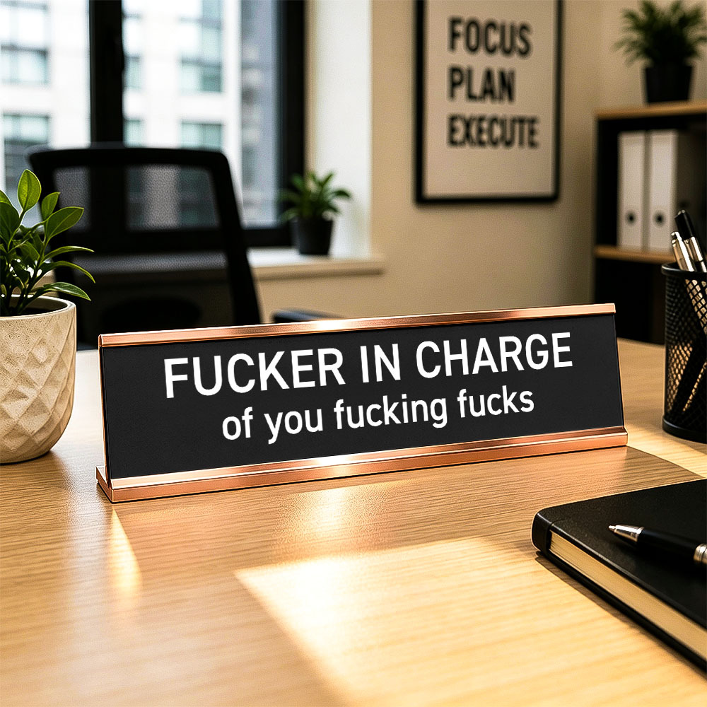 Lustiges Bürodeko-Schild, Witziges Schreibtischaccessoire, Schreibtischschilder Fürs Büro - FotoSocken