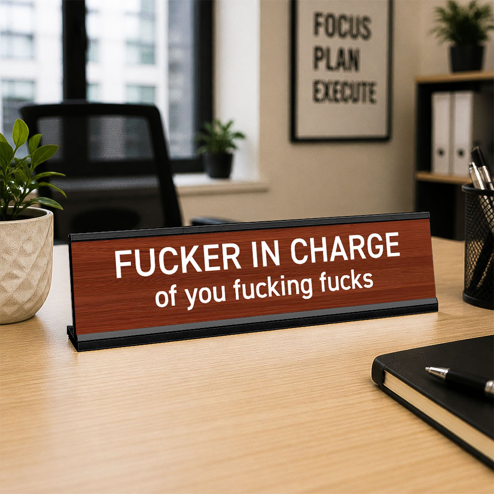 Lustiges Bürodeko-Schild, Witziges Schreibtischaccessoire, Schreibtischschilder Fürs Büro - FotoSocken