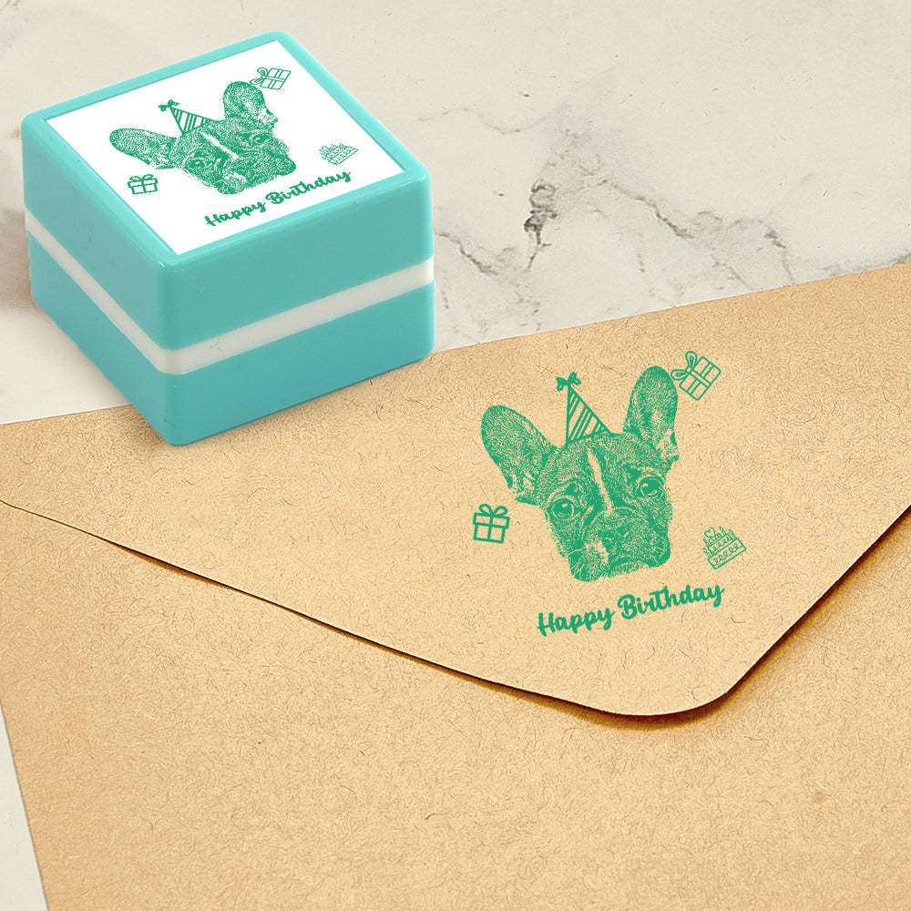 Benutzerdefinierter Porträtstempel, Personalisierte Fotostempel, Geschenke Zum Geburtstag -