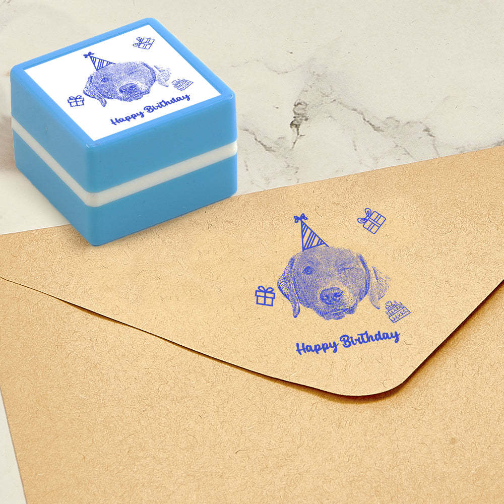 Benutzerdefinierter Porträtstempel, Personalisierte Fotostempel, Geschenke Zum Geburtstag -