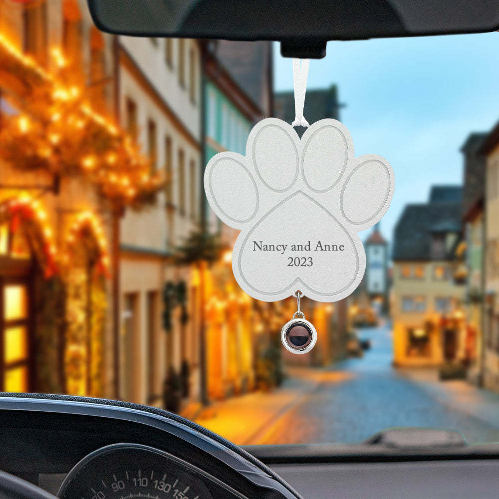 Personalisierte Pfoten-foto-ornamente Mit Individueller Projektion – Geschenke Für Tierliebhaber - FotoSocken