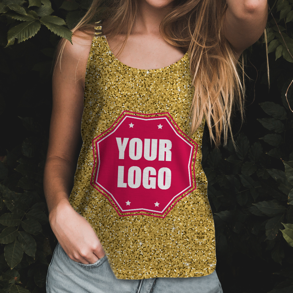 Custom Logo Tank Top Golden Light