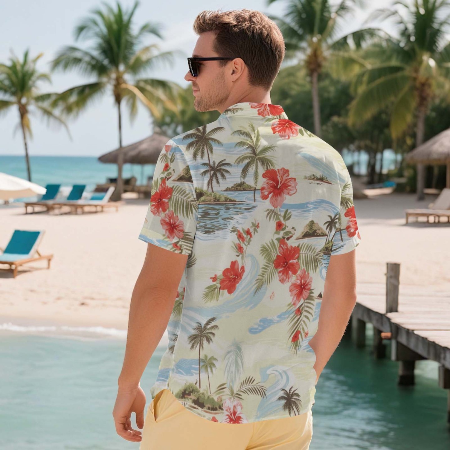 Hawaiihemden Aloha Üppige Tropische Blumen Hawaiihemd Geschenk Für Sommerstimmung Urlaub 5 Stile - FotoSocken