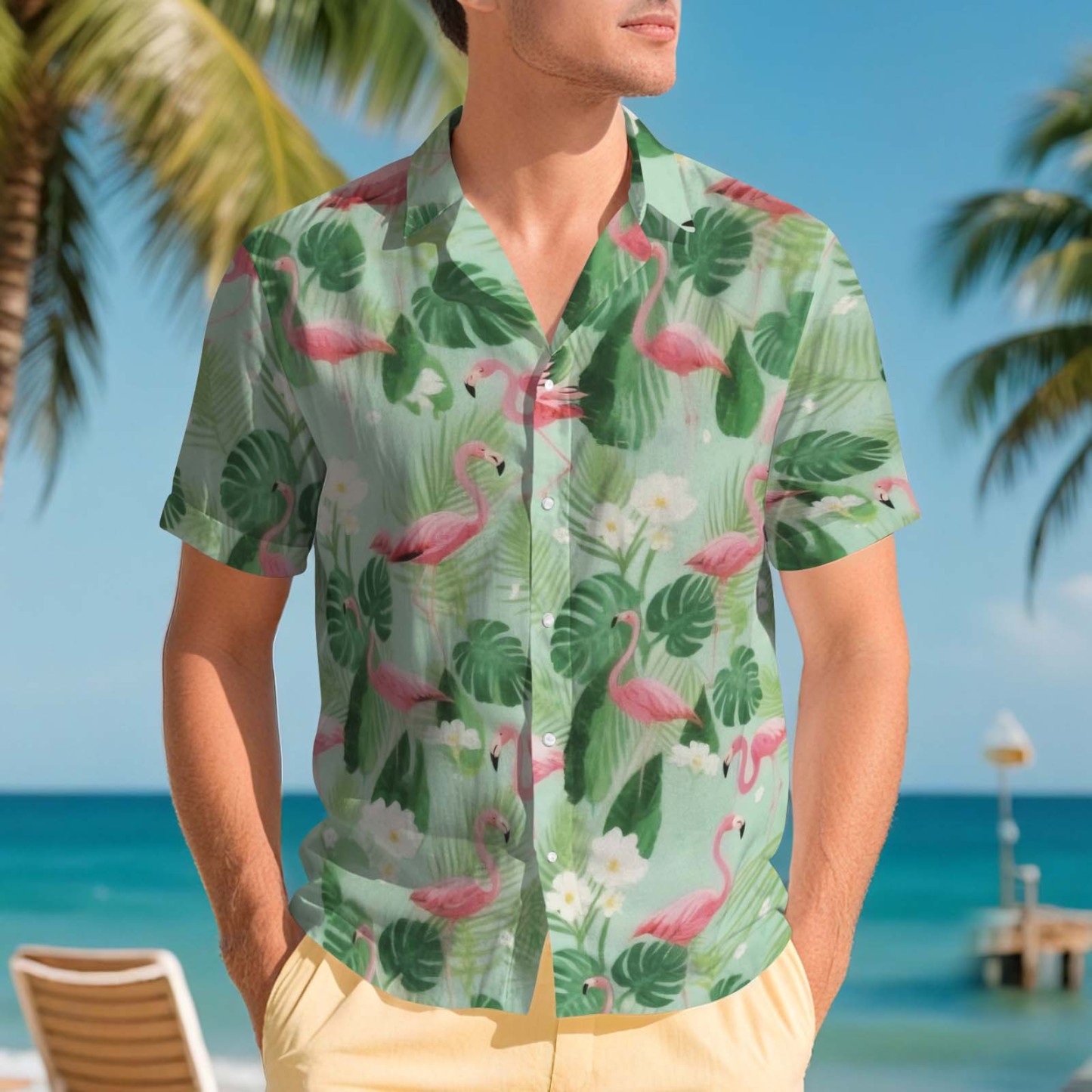 Hawaiihemden Aloha Üppige Tropische Blumen Hawaiihemd Geschenk Für Sommerstimmung Urlaub 5 Stile - FotoSocken
