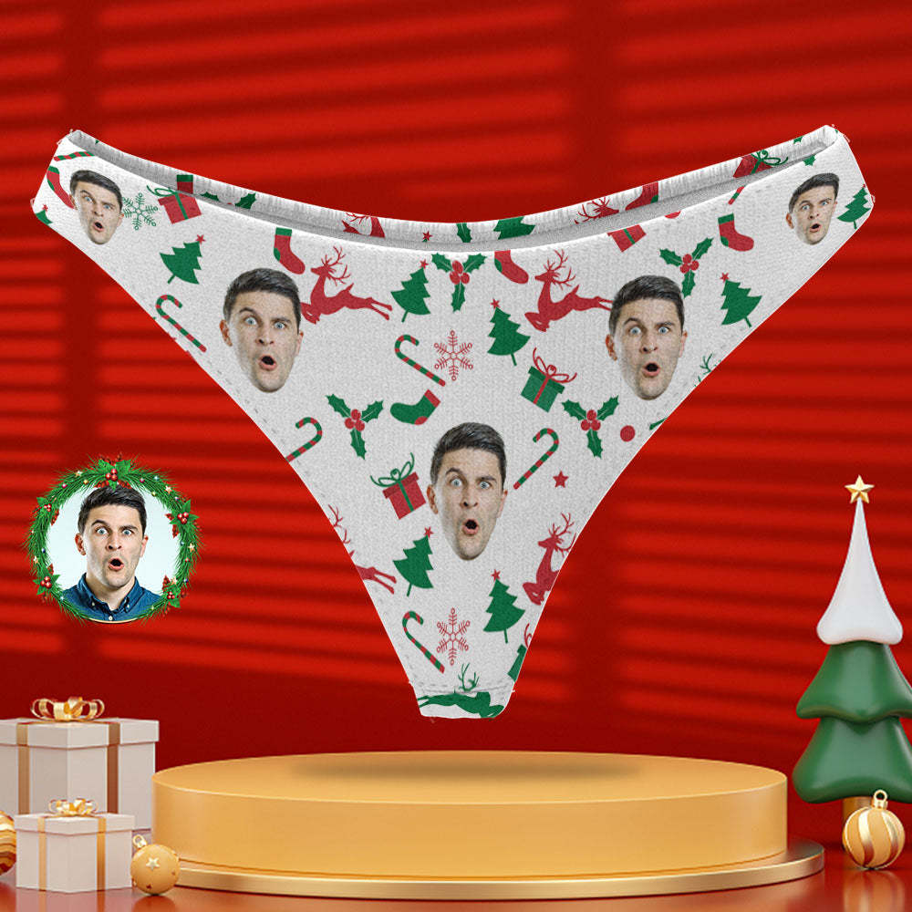 Personalisiertes Foto-höschen Mit Personalisiertem Gesichts-tanga, Unterwäsche, Weihnachtsgeschenke Für Frauen -