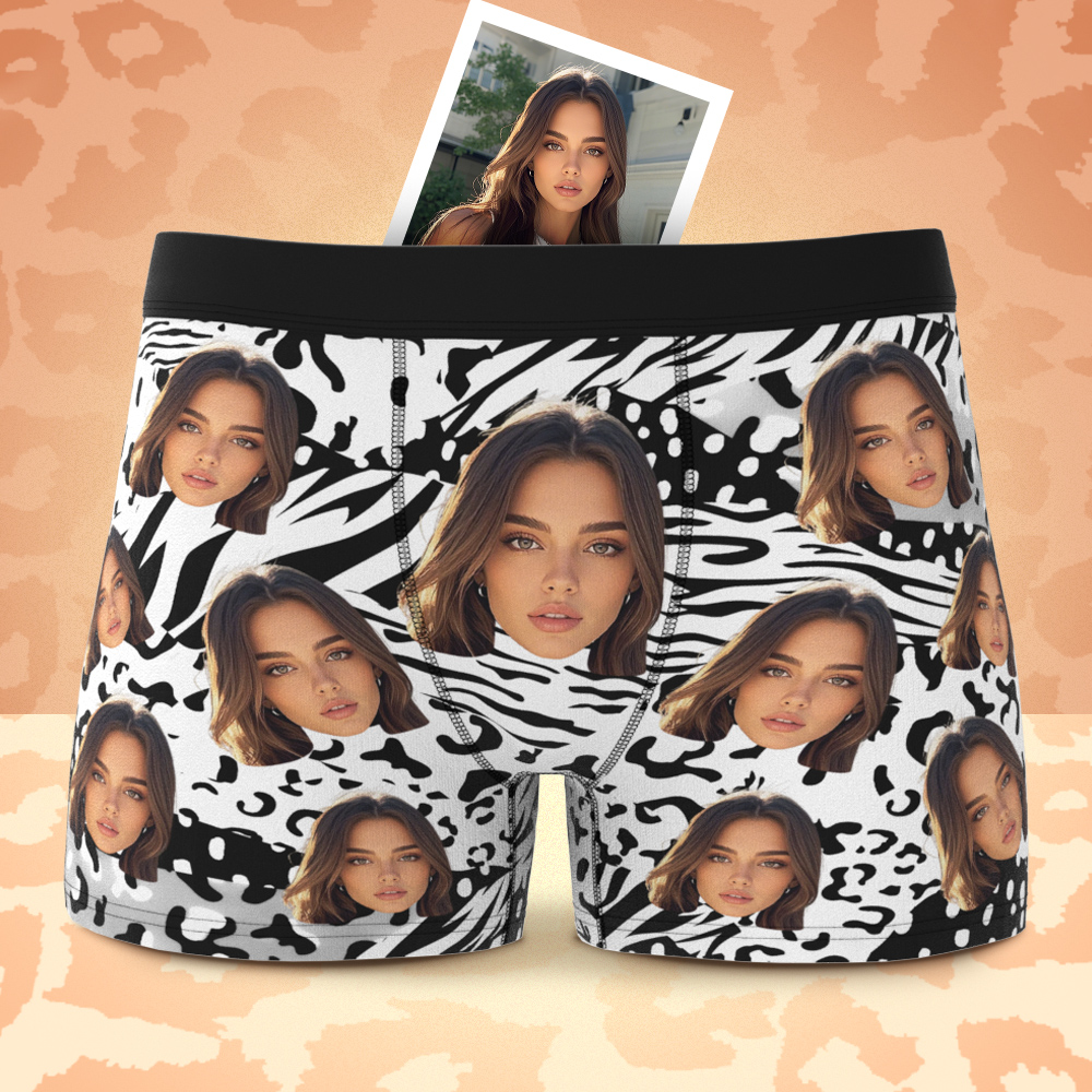 Benutzerdefinierte Gesichts-boxershorts, Bunte Gemischte Muster, Valentinstagsgeschenke