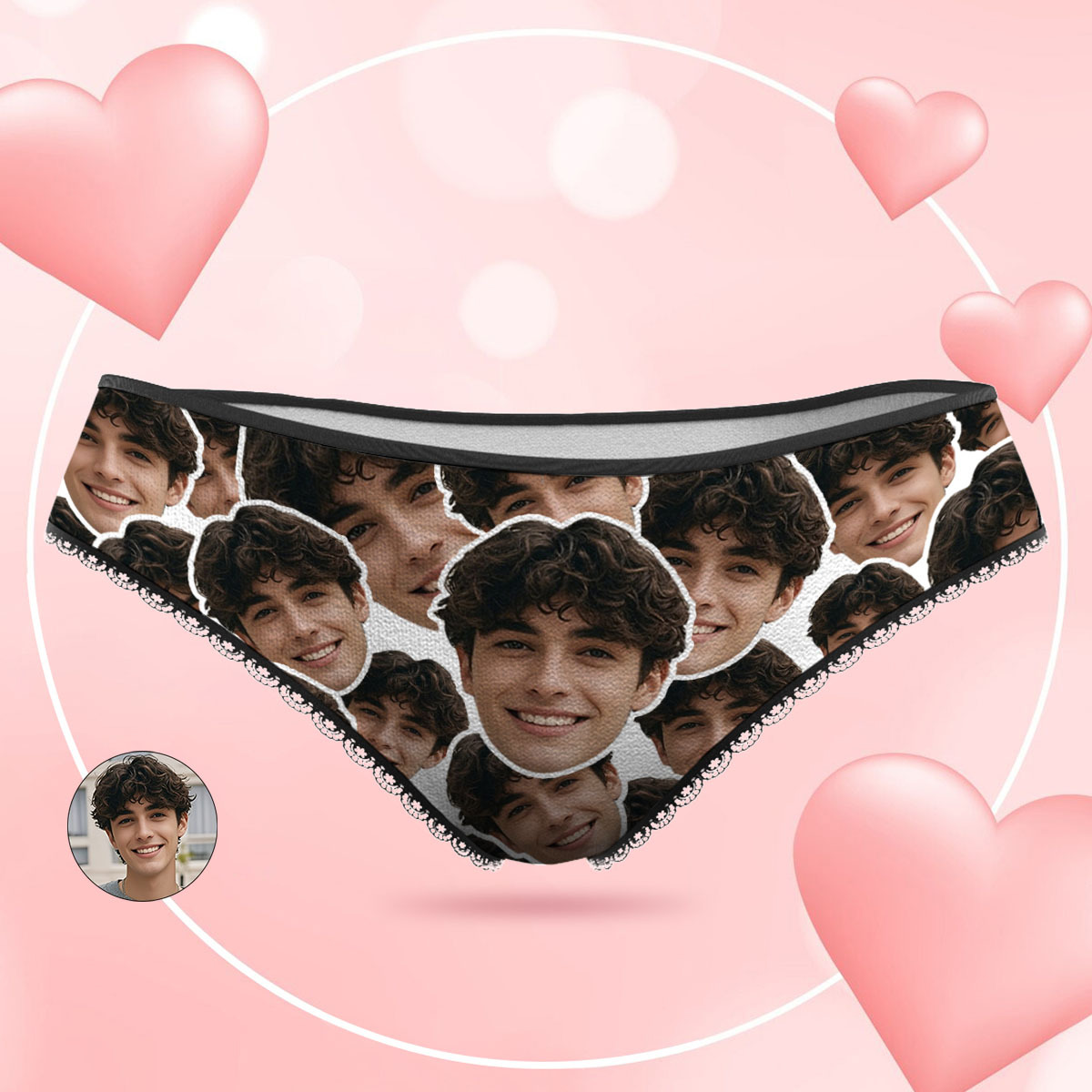 Benutzerdefinierte Face Mash Foto Höschen Lustige Unterwäsche Slips Valentinstag Geschenk Für Sie - FotoSocken