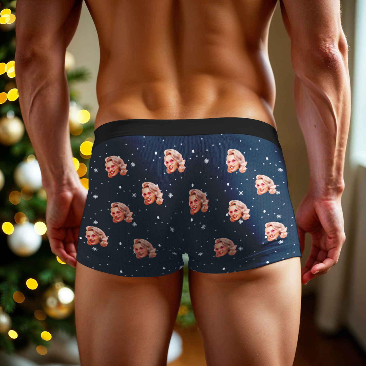 Personalisierte Boxershorts Mit Gesichtsmotiv – Lustiges Weihnachtsgeschenk Für Männer! - FotoSocken